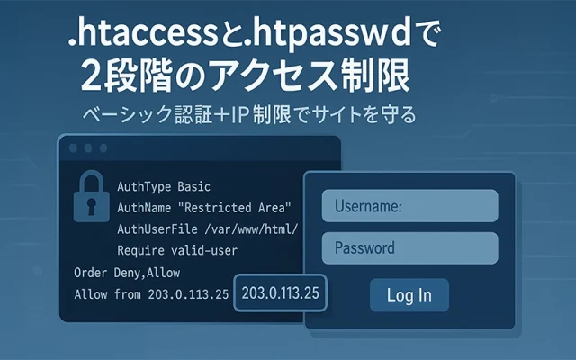 【実践セキュリティ】.htaccessで2段階のアクセス制限をかける方法